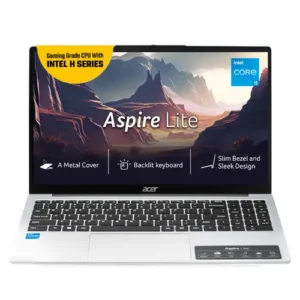 Acer Aspire Lite, 13th Gen, Intel Core i5-13420H Processor, 16 GB RAM DDR5, 512GB SSD, Full HD IPS, 15.6"/39.62 cm, Windows 11 Home, Pure Silver, 1.70 kg, AL15-52H, Backlit keyboard, Thin and Light Laptop